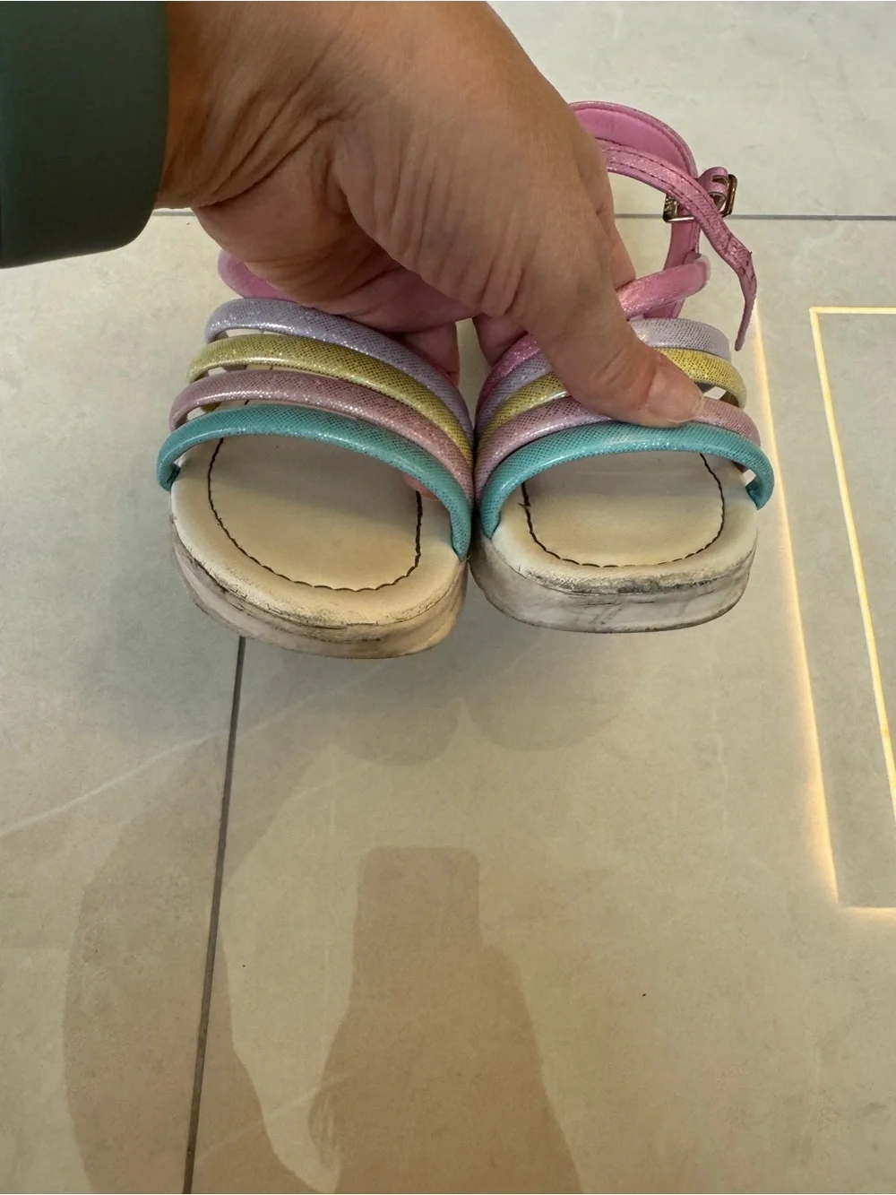Calçados Bibi Mini Me Colour Glitter Sandals